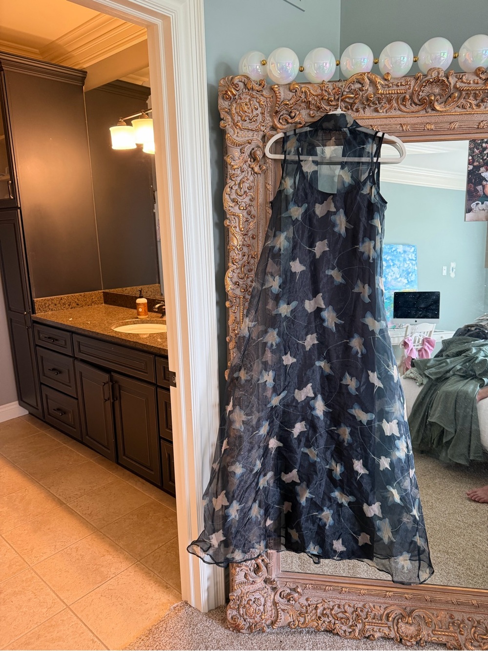 STAUD 🌚 ALBEE Maxi Dress in Botanical Shadows - Picture 6 of 9